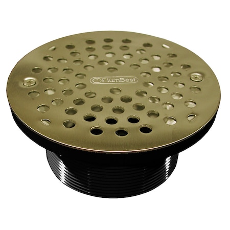 Jones Stephens 4in ABS Spud with 6-1/8in Polished Brass Strainer D57308